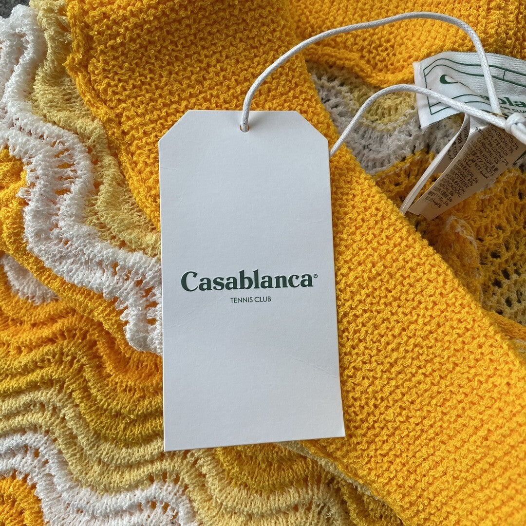 Conjunto Casablanca Crochet Amarillo