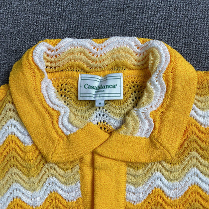Conjunto Casablanca Crochet Amarillo