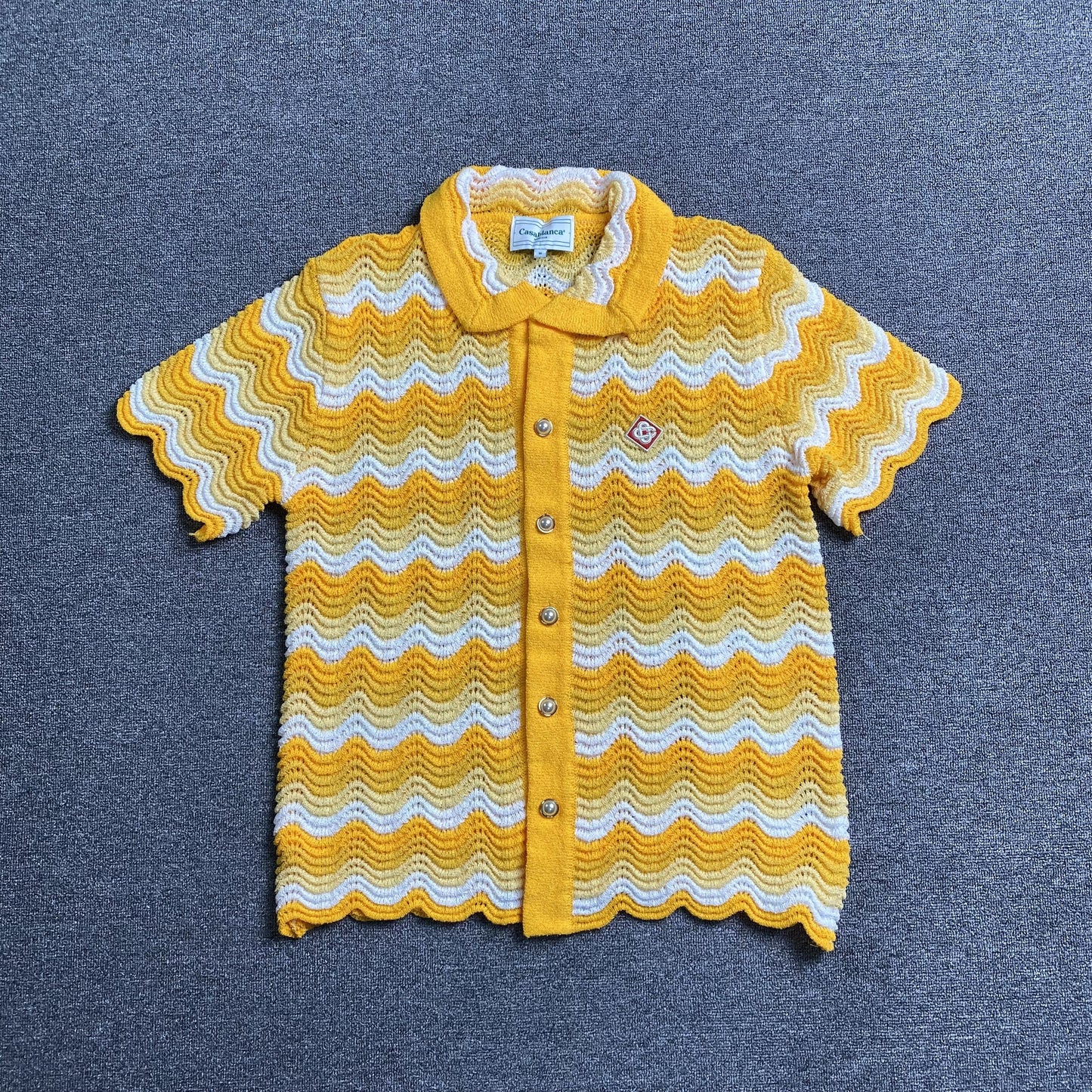 Conjunto Casablanca Crochet Amarillo