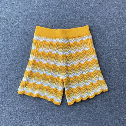 Conjunto Casablanca Crochet Amarillo
