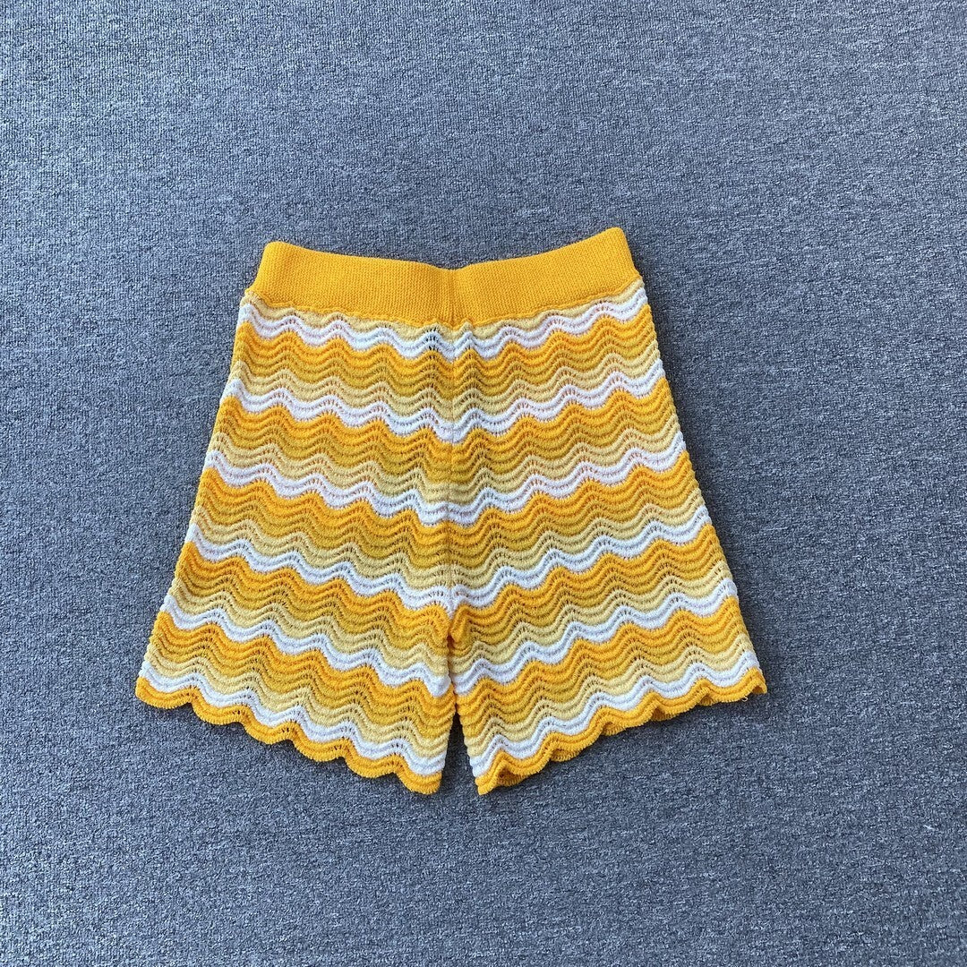 Conjunto Casablanca Crochet Amarillo