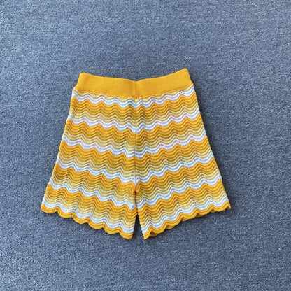 Conjunto Casablanca Crochet Amarillo