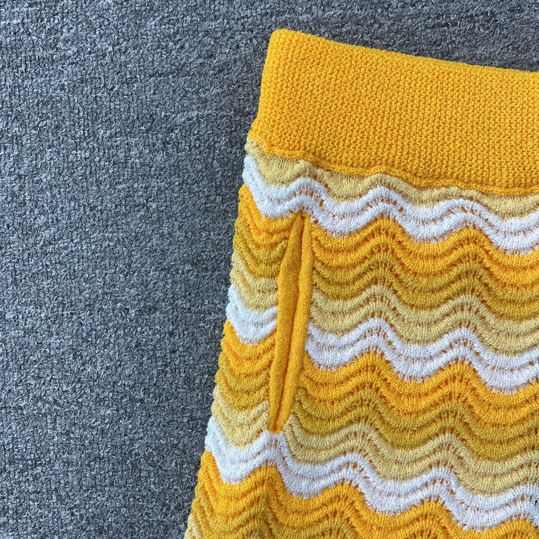 Conjunto Casablanca Crochet Amarillo