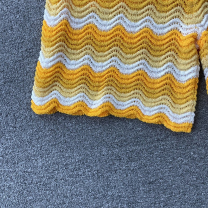 Conjunto Casablanca Crochet Amarillo
