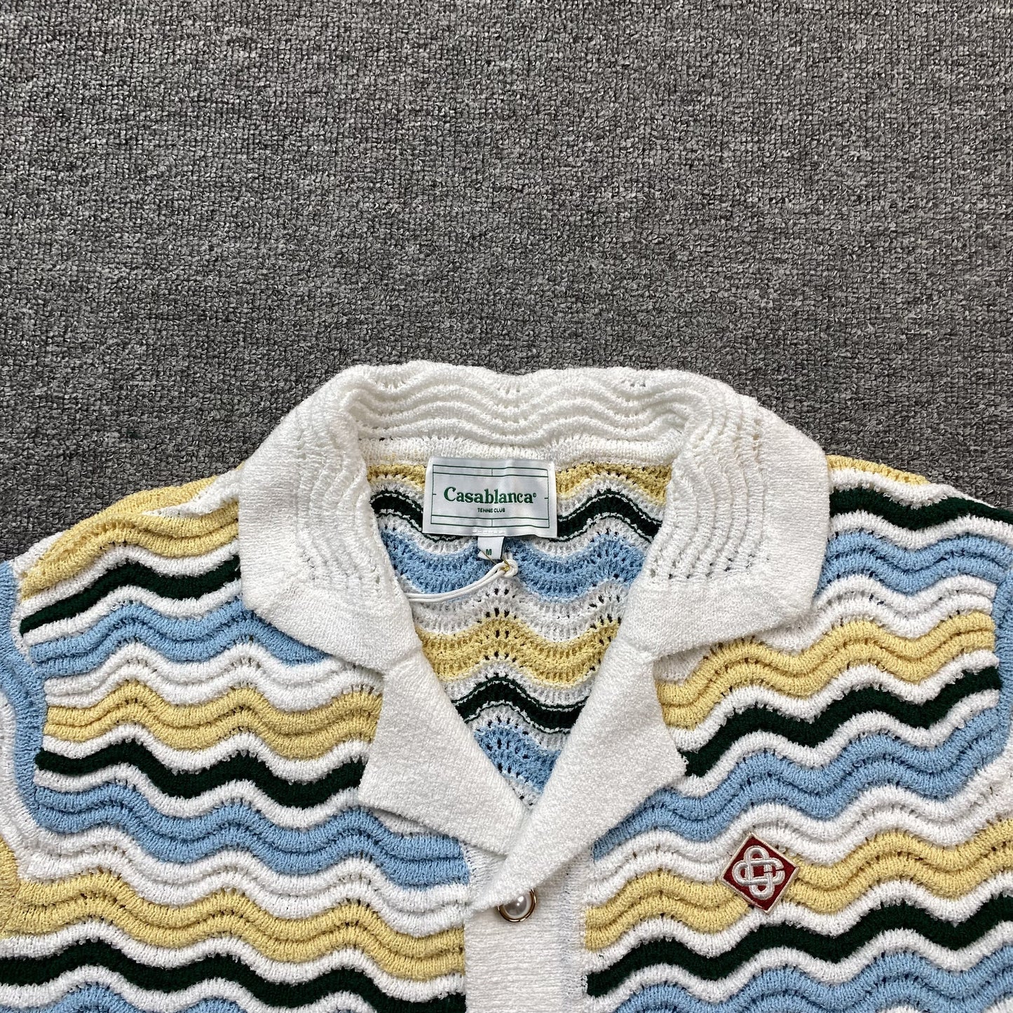 Conjunto Casablanca Crochet Amarillo Azul