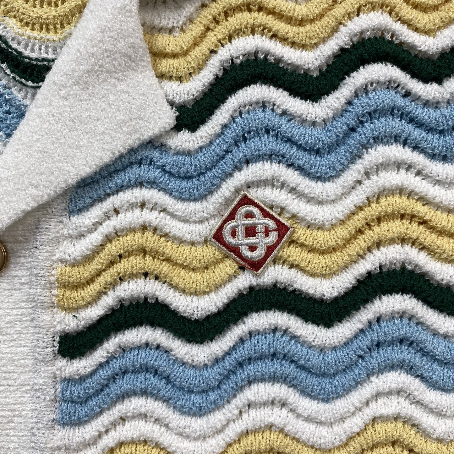 Conjunto Casablanca Crochet Amarillo Azul