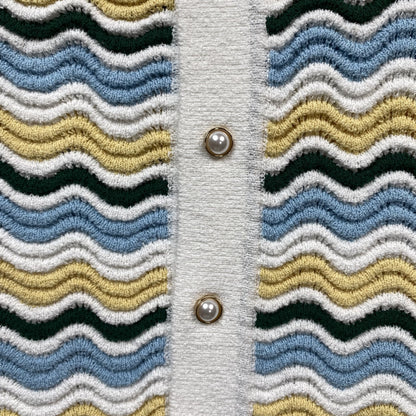 Conjunto Casablanca Crochet Amarillo Azul