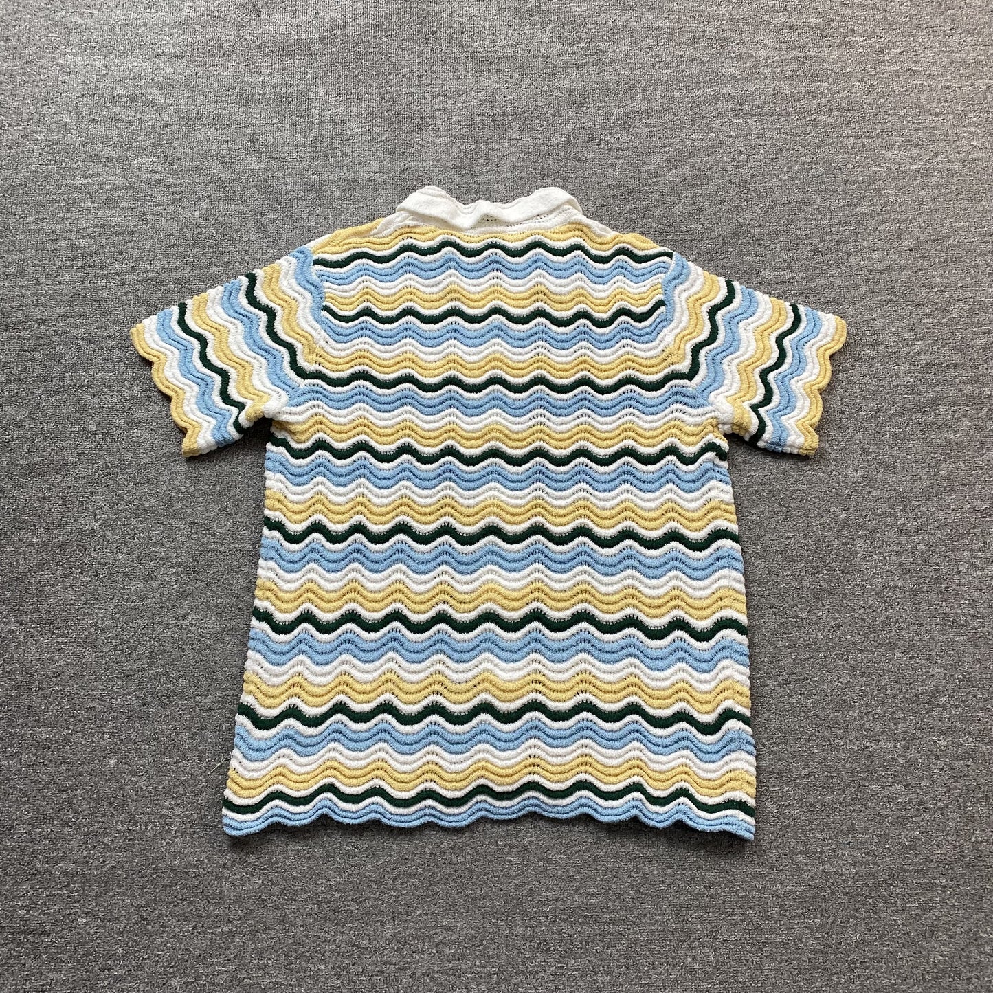 Conjunto Casablanca Crochet Amarillo Azul