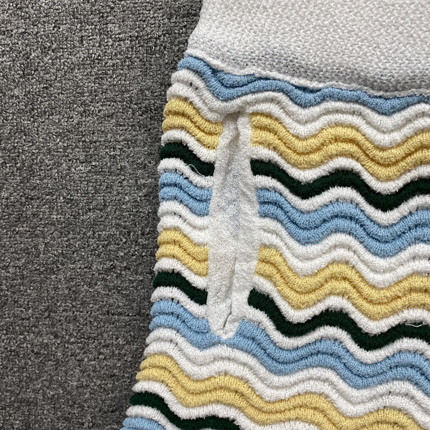 Conjunto Casablanca Crochet Amarillo Azul