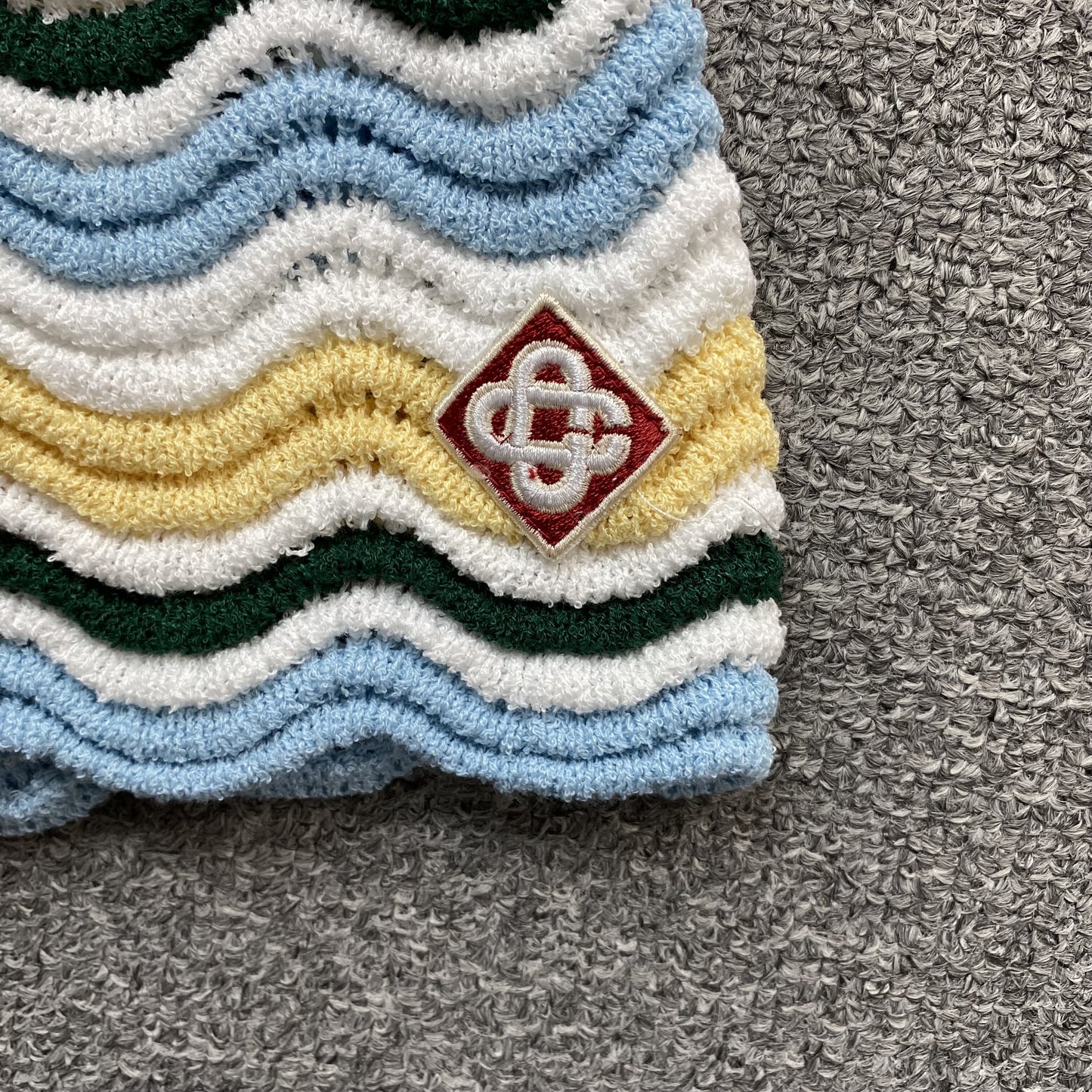 Conjunto Casablanca Crochet Amarillo Azul