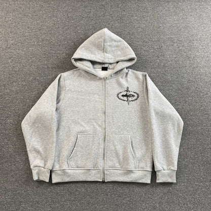 Campera Corteiz x Slaughter Gang 21 Savage Gris