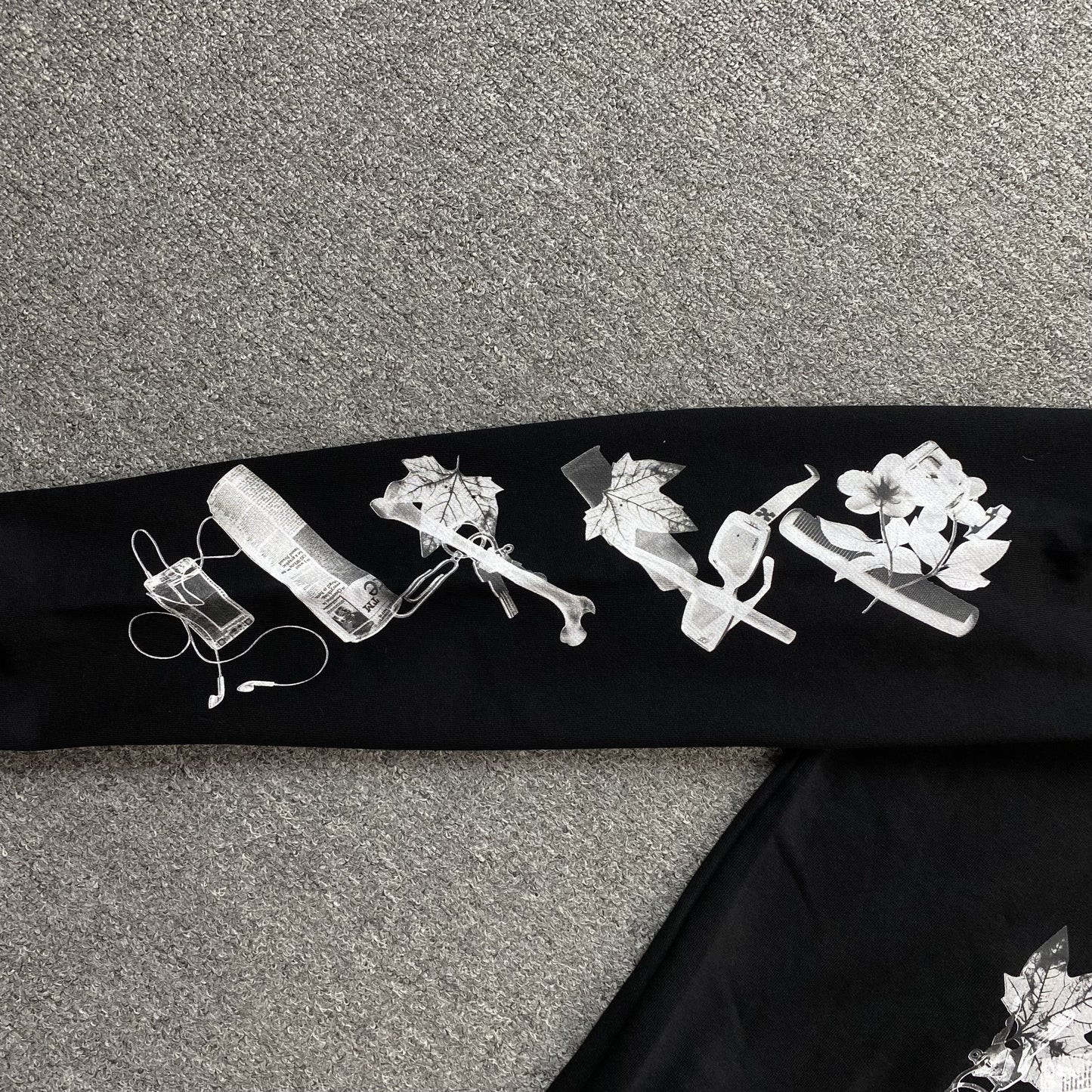 OFF WHITE SCAN ARROW HOODIE BLACK