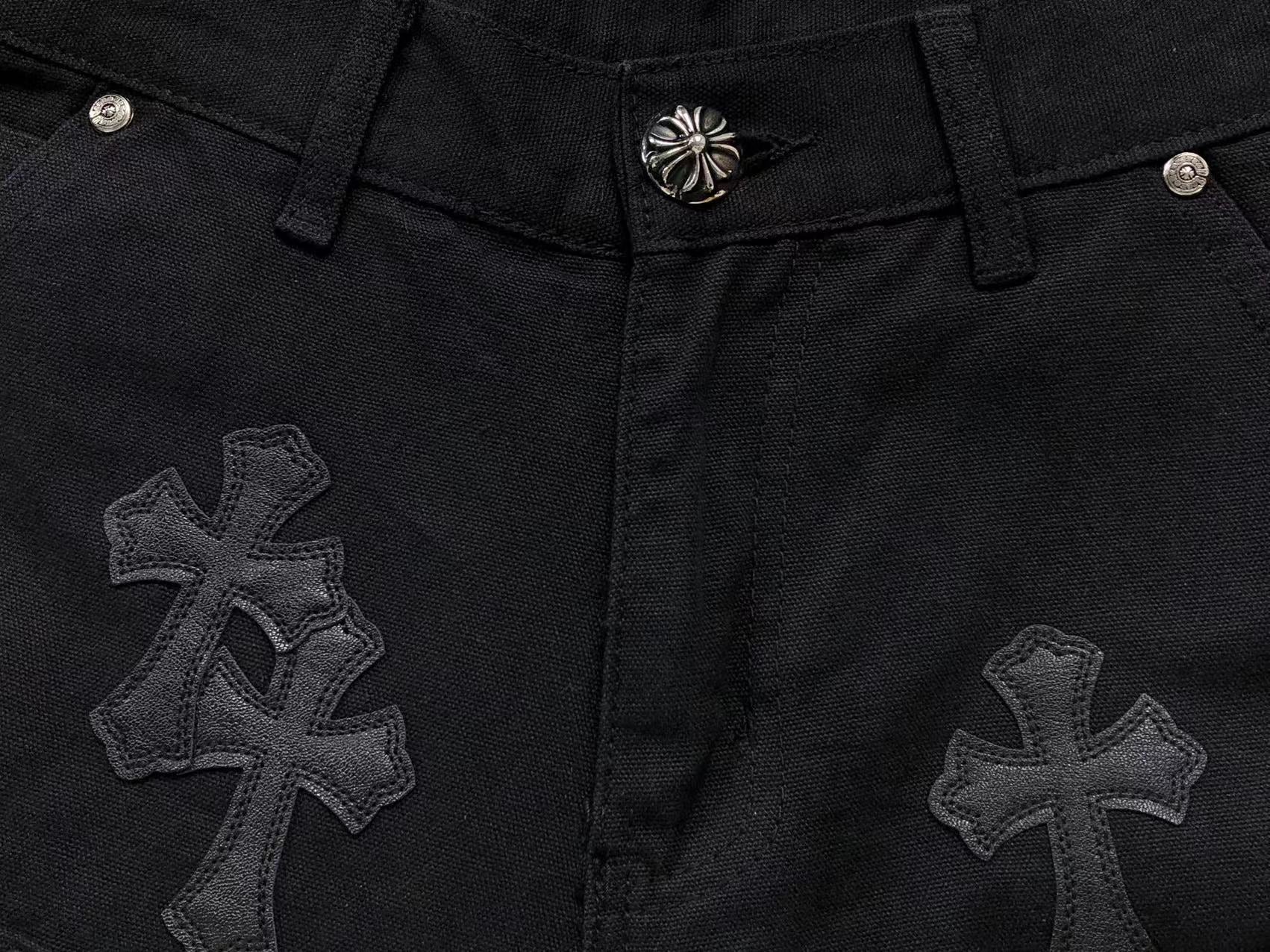 chrome-hearts-cross-patch-carpenter-pants-black-4-Drip Store Argentina