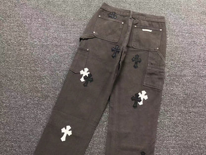 chrome-hearts-cross-patch-carpenter-pants-grey-3-Drip Store Argentina