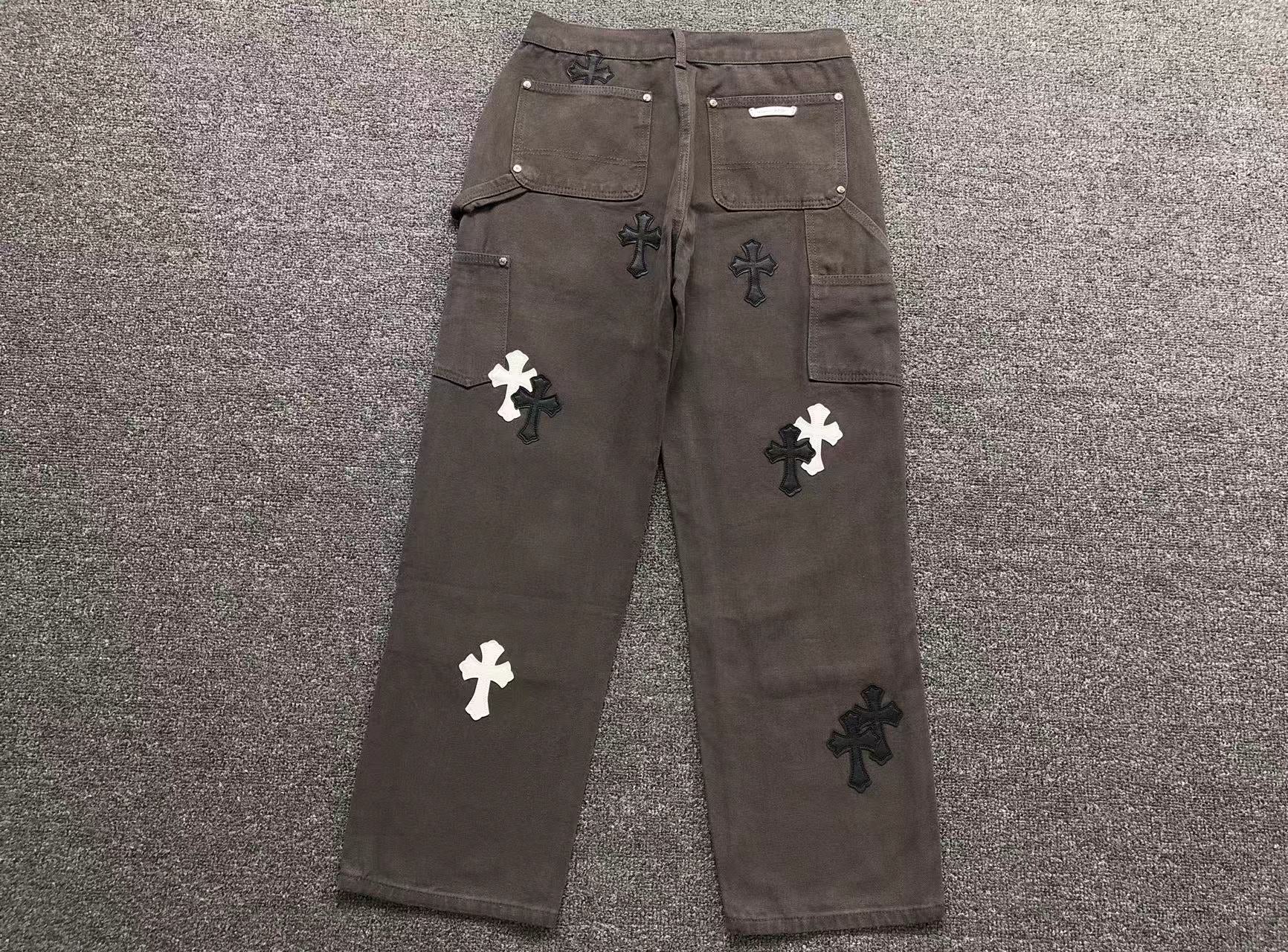 chrome-hearts-cross-patch-carpenter-pants-grey-Drip Store Argentina