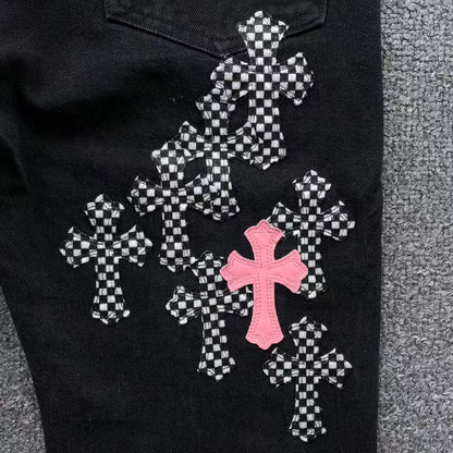 chrome-hearts-cross-patch-fleurknee-jeans-black-3-Drip Store Argentina