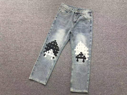 chrome-hearts-cross-patch-jeans-blue-washed-2-Drip Store Argentina