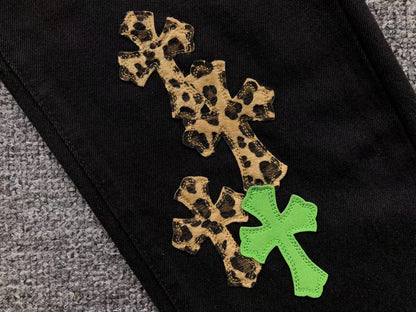 chrome-hearts-leopard-cross-patch-jeans-black-3-Drip Store Argentina