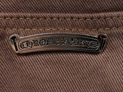 chrome-hearts-zebra-cross-patch-jeans-brown-6-Drip Store Argentina