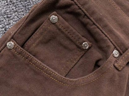 chrome-hearts-zebra-cross-patch-jeans-brown-9-Drip Store Argentina