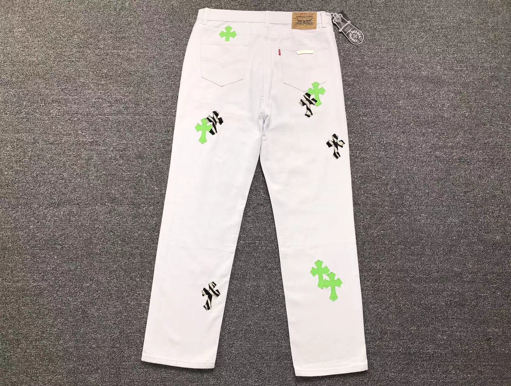 chrome-hearts-zebra-cross-patch-jeans-white-2-Drip Store Argentina