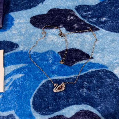 Collar Swarovski Swan Rose Gold
