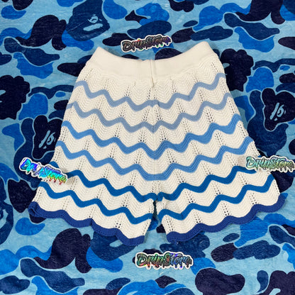 Conjunto Casablanca Crochet Azul XL