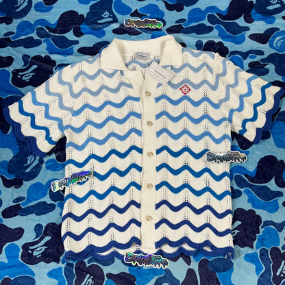 Conjunto Casablanca Crochet Azul XL