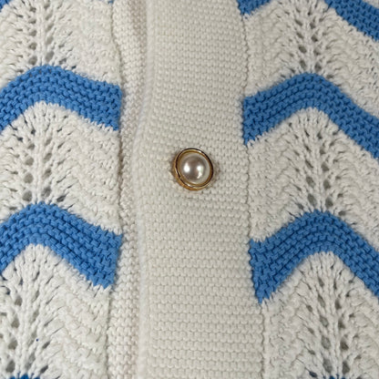 Conjunto Casablanca Crochet Azul XL