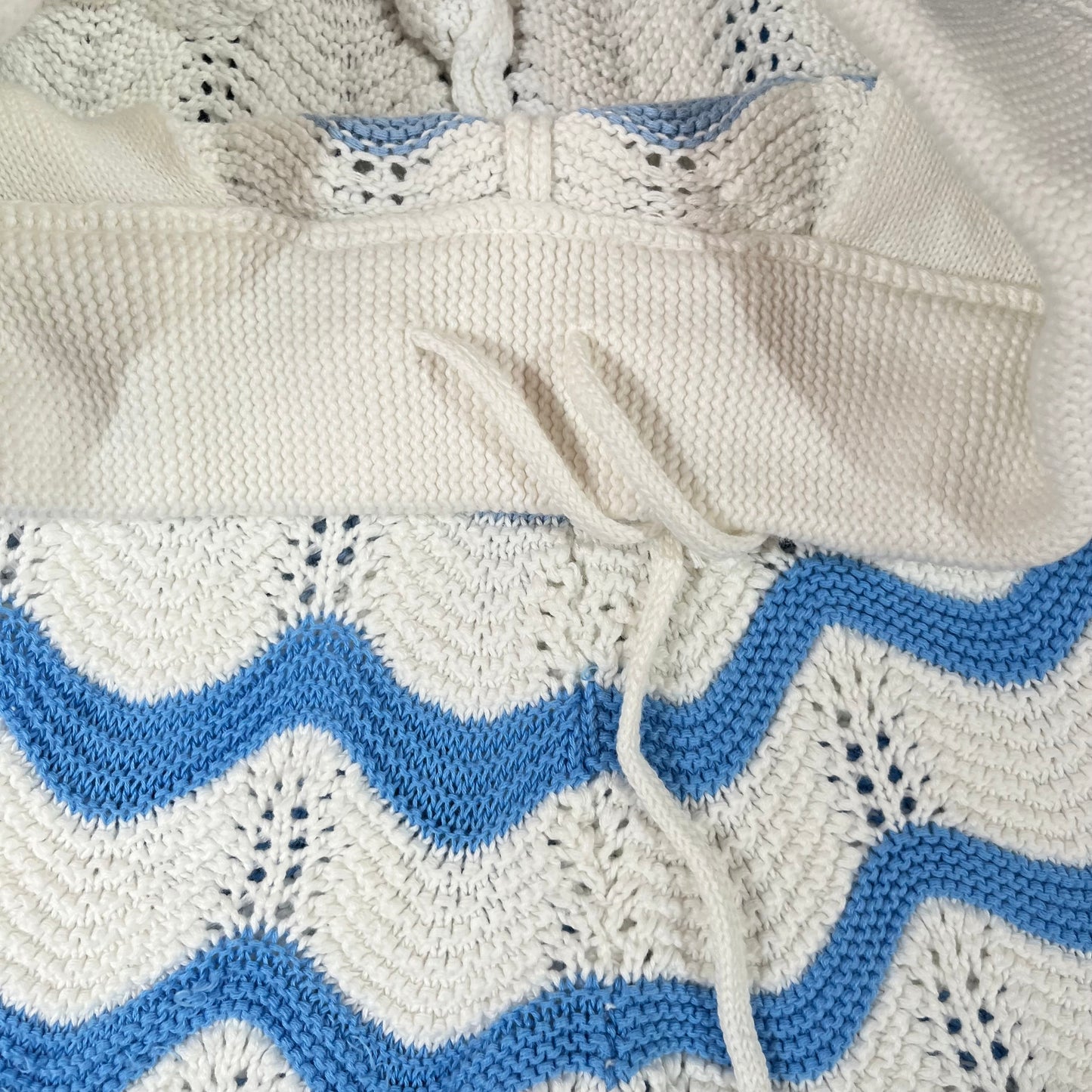 Conjunto Casablanca Crochet Azul XL