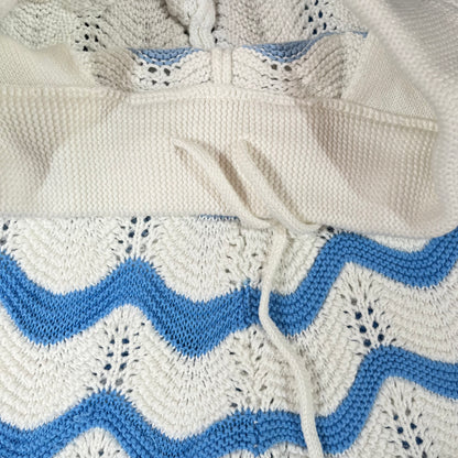 Conjunto Casablanca Crochet Azul XL