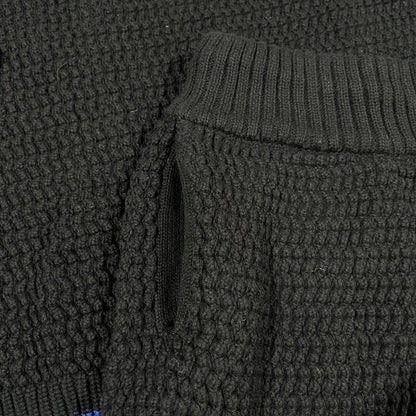 Conjunto Casablanca Crochet Negro Logo XL