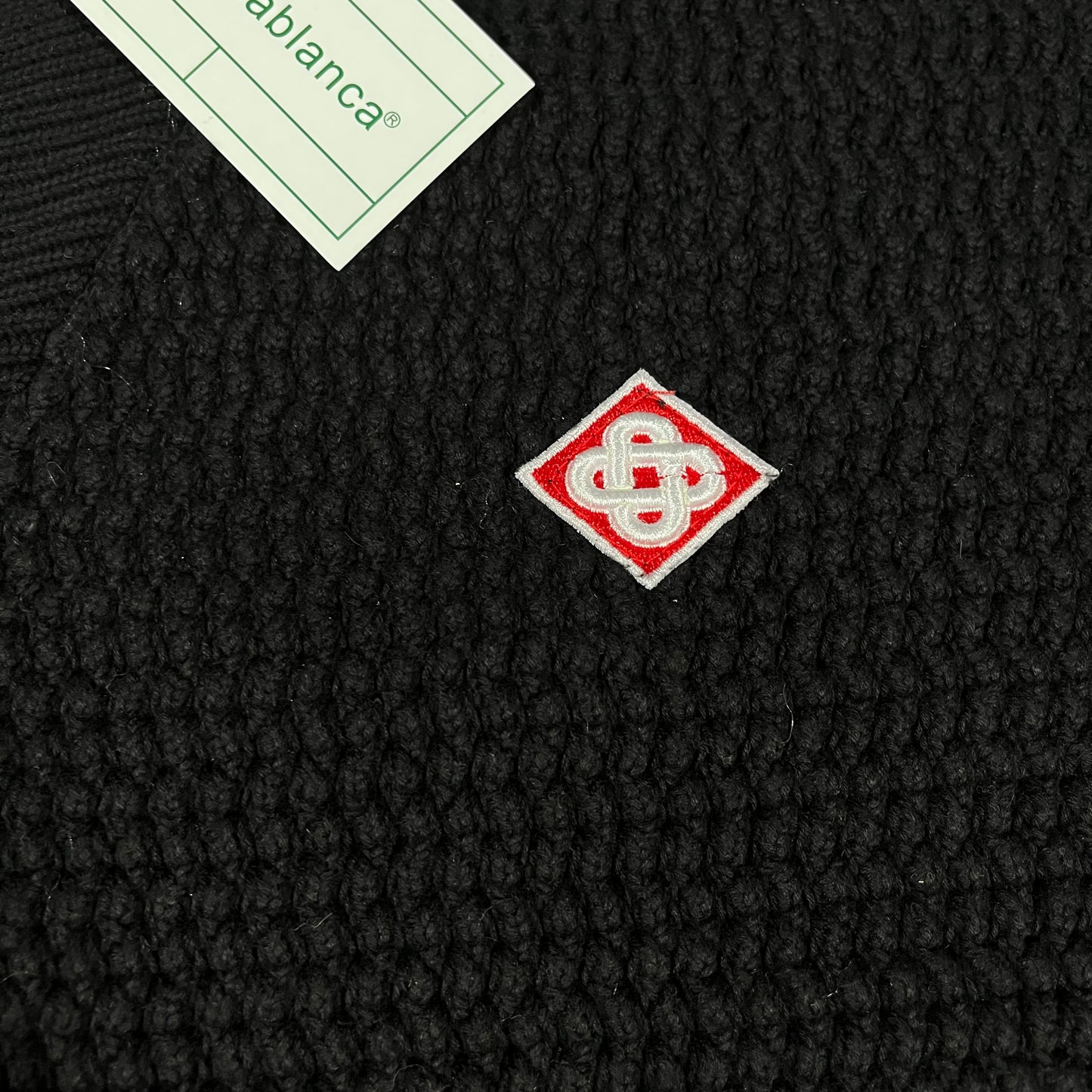 Conjunto Casablanca Crochet Negro Logo XL