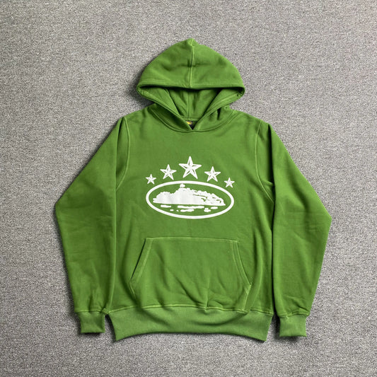 corteiz-alcatraz-5-starz-hoodie-green-Drip Store Argentina
