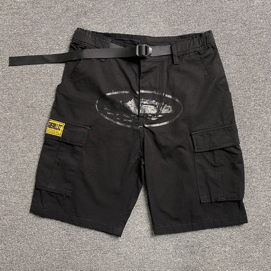corteiz-alcatraz-cargo-shorts-triple-black-Drip Store Argentina