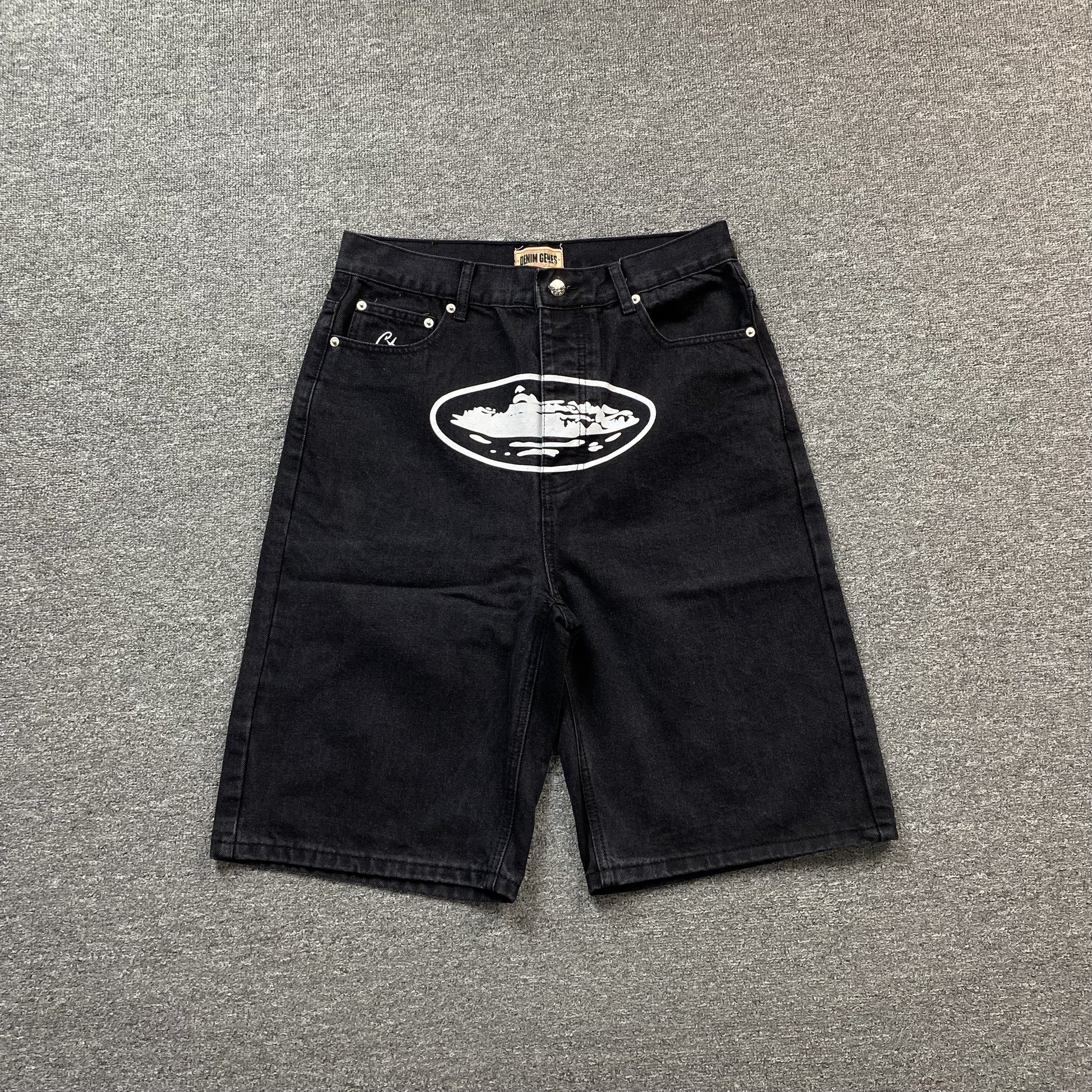 corteiz-alcatraz-denim-shorts-black-Drip Store Argentina
