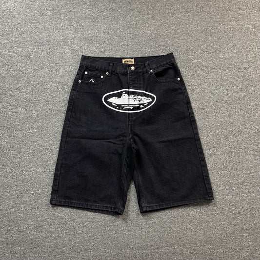 corteiz-alcatraz-denim-shorts-black-Drip Store Argentina