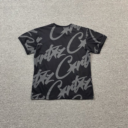 Remera Corteiz Allstarz Allover Negra