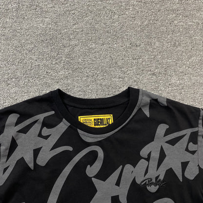 Remera Corteiz Allstarz Allover Negra