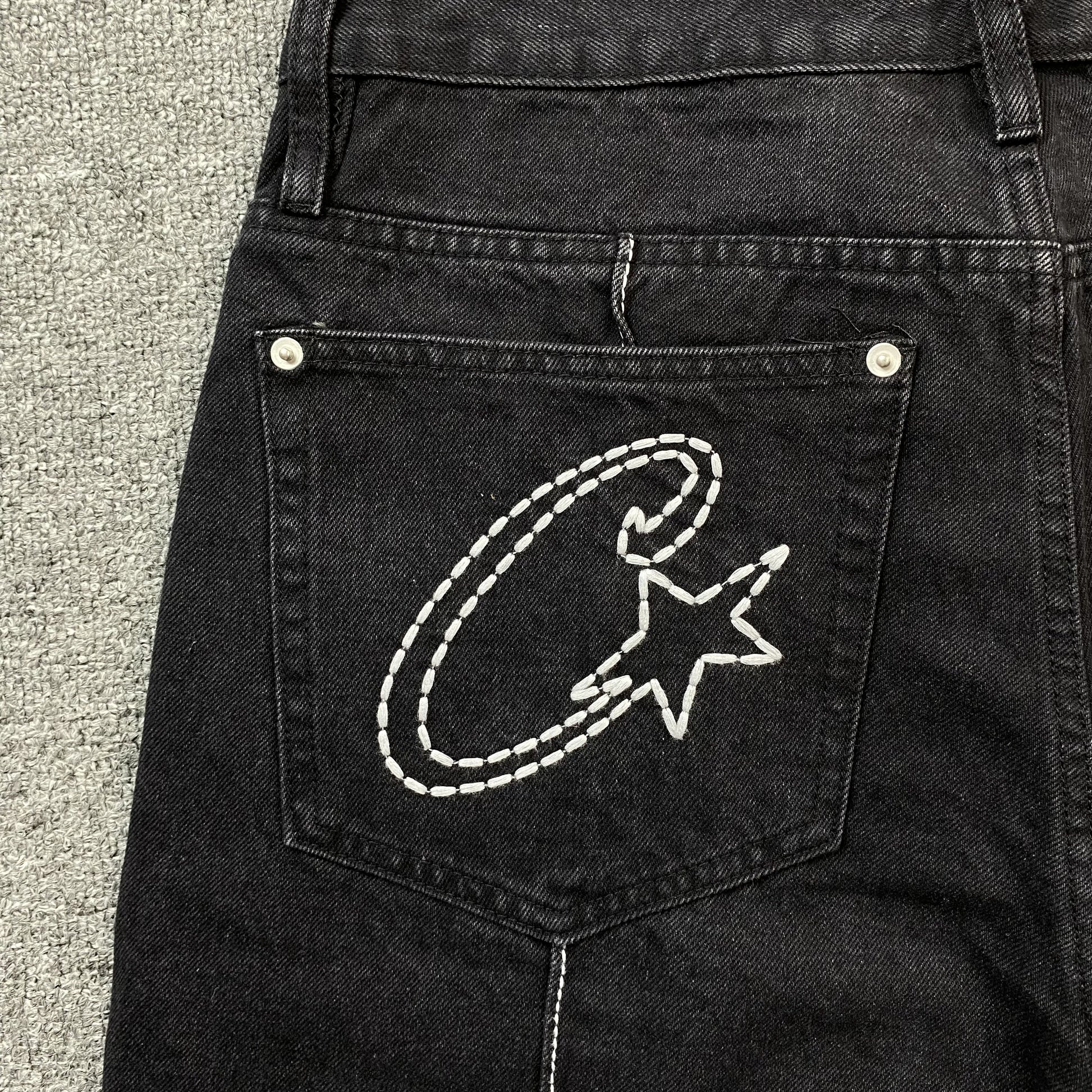 corteiz-c-star-denim-shorts-black-3-Drip Store Argentina