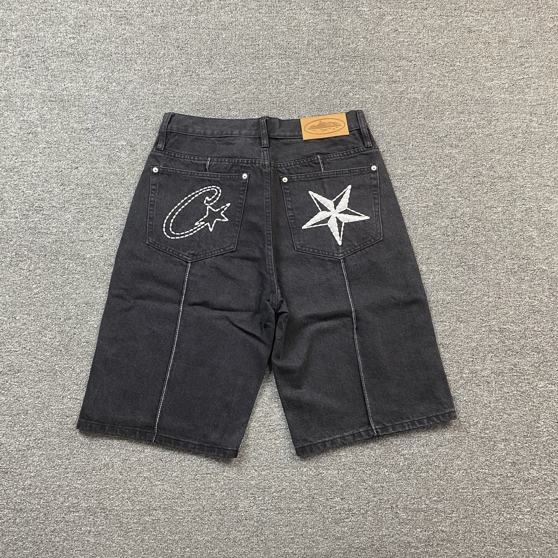corteiz-c-star-denim-shorts-black-Drip Store Argentina
