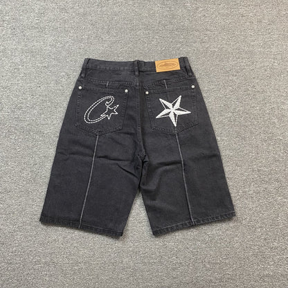 corteiz-c-star-denim-shorts-black-Drip Store Argentina