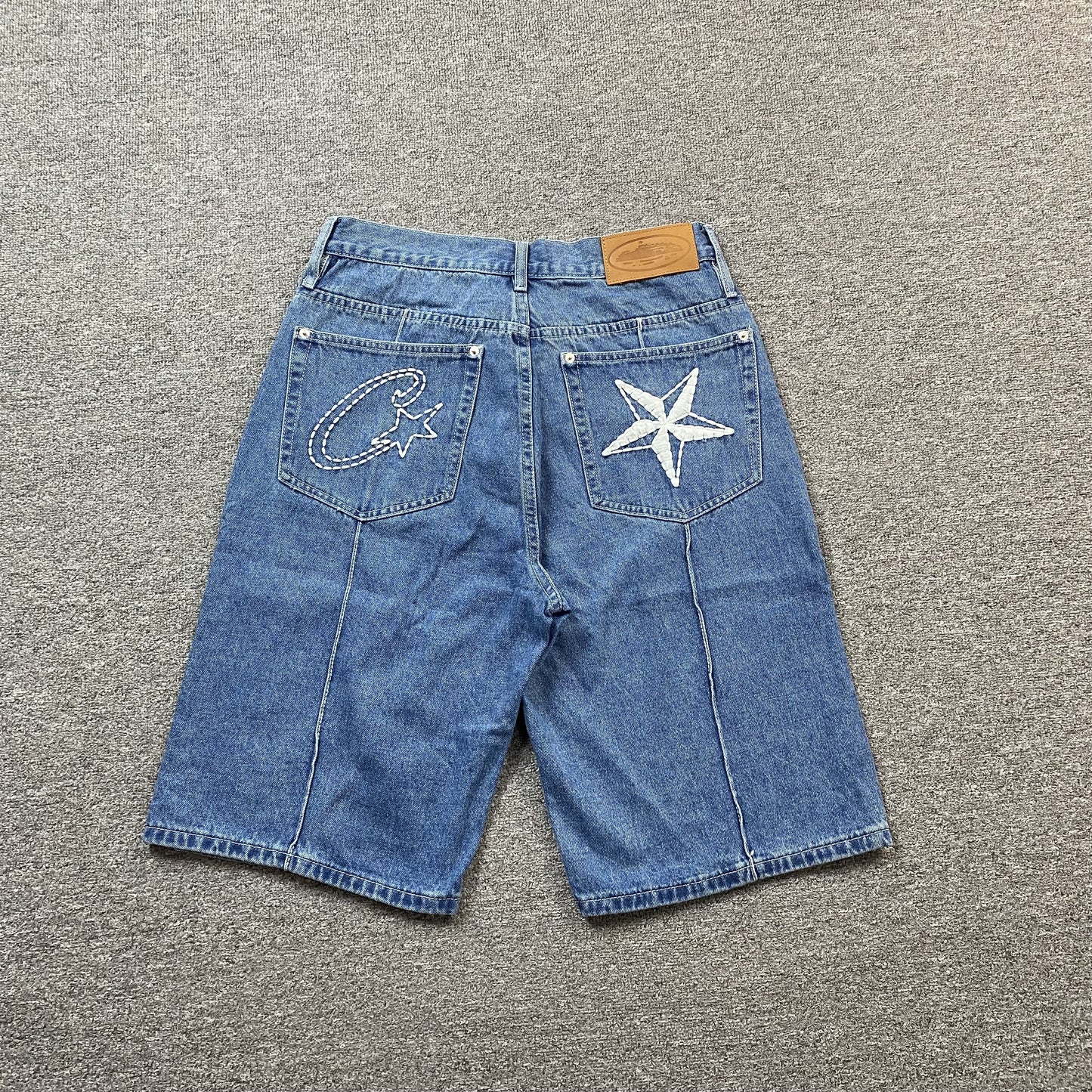 corteiz-c-star-denim-shorts-blue-Drip Store Argentina