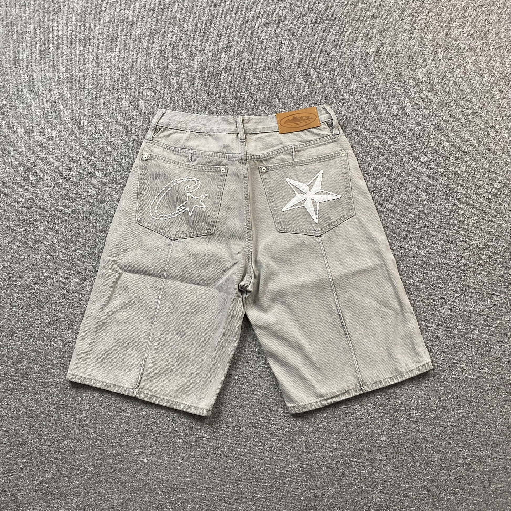 corteiz-c-star-denim-shorts-grey-Drip Store Argentina