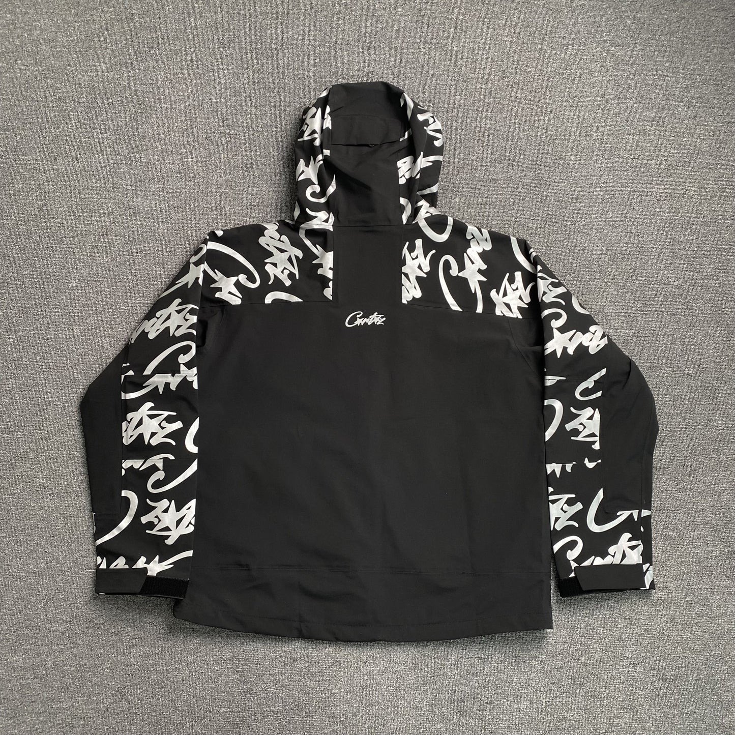 corteiz-elitework-waterproof-shell-jacket-black-2-Drip Store Argentina