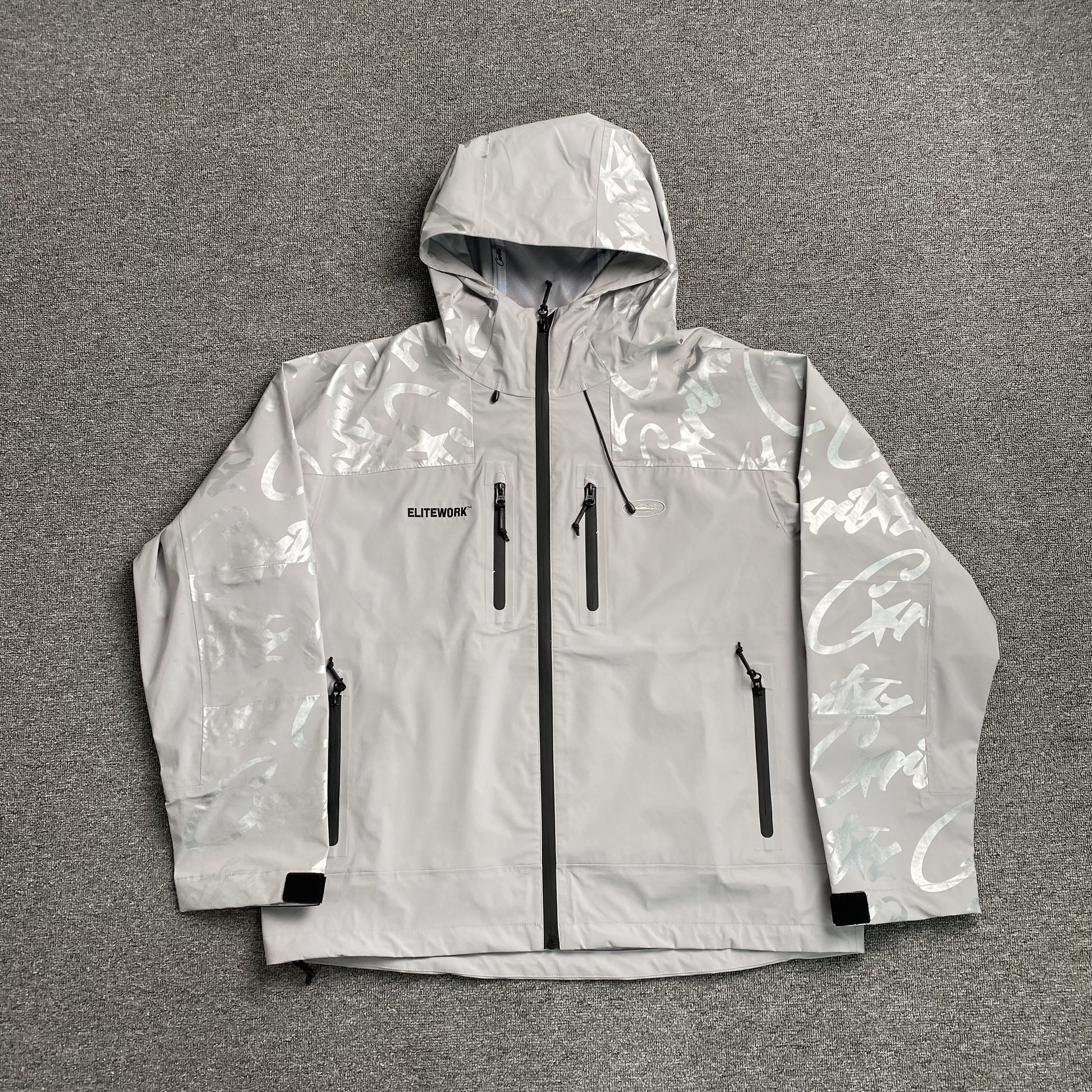 corteiz-elitework-waterproof-shell-jacket-grey-Drip Store Argentina