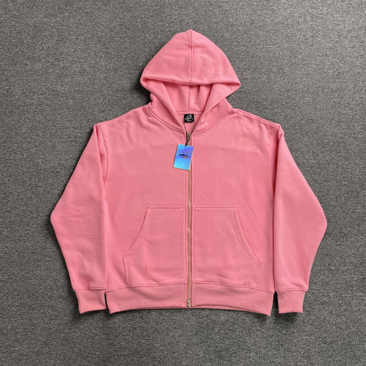 Campera Corteiz Hybrid Jacquard Knit Alcatraz Rosa