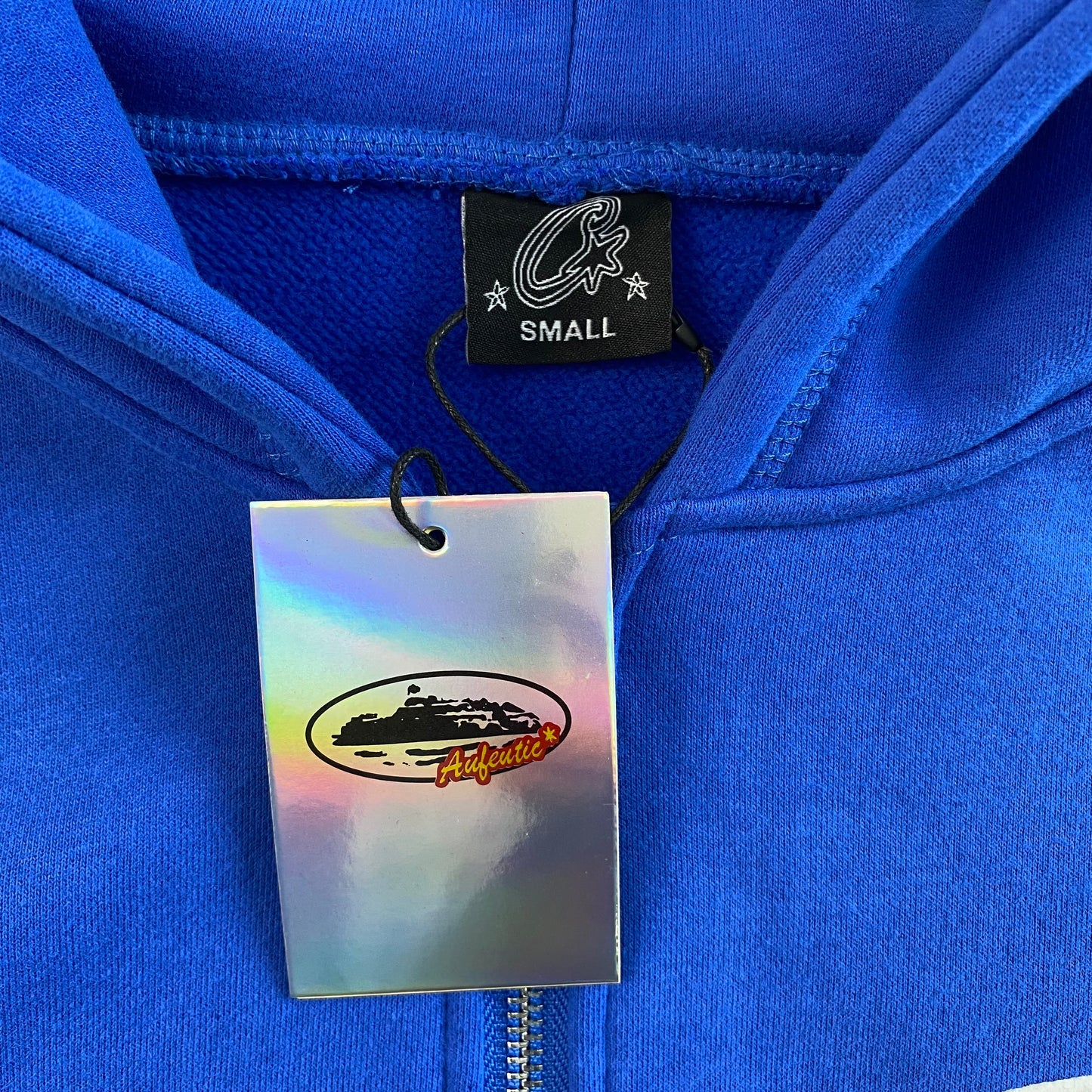 Campera Corteiz Island Puff Print Azul