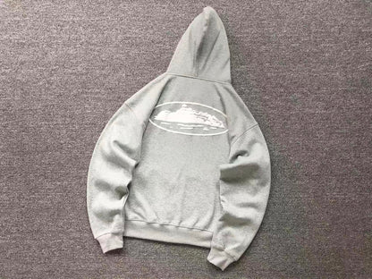 Campera Corteiz Island Puff Print Gris