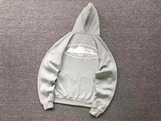 Campera Corteiz Island Puff Print Gris
